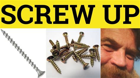 screw up in tagalog|Screw Meaning .